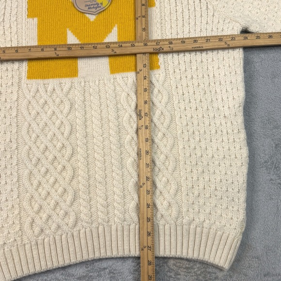 NWT Collegiate Couture University of Michigan 100% British Wool Sweater XXL - Picture 9 of 11